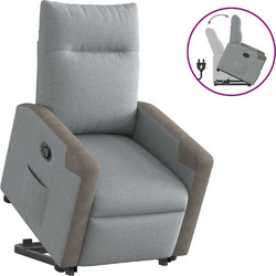 vidaXL Πολυθρόνα Relax Ανακλινόμενη Γκρι 3324090