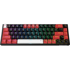 Redragon Castor Pro K631RGB-PRO-BRW Ασύρματο Μηχανικό Gaming Πληκτρολόγιο 65% με Custom Red Διακόπτες RGB Black Red White