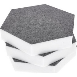 t.akustik Hexagon Melamine Ηχοαπορροφητικά Πάνελ 29x29x5cm 3τμχ Γκρι