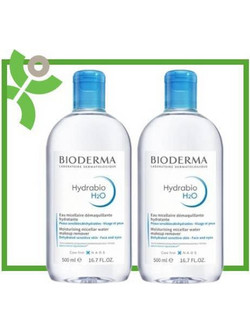Bioderma Hydrabio H2O Micellar Water Ντεμακιγιάζ 2x500ml