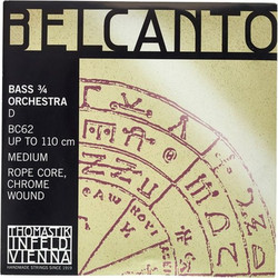 Thomastik-Infeld Belcanto BC62 D Χορδή Κοντραμπάσου D Chrome Medium Tension 3/4