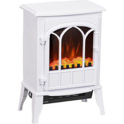 HOMCOM 820-128V90WT Επιδαπέδιο Ηλεκτρικό Τζάκι 2000W Μ39xΥ56.5xΒ23cm