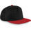 Beechfield Peak Ανδρικό Καπέλο Jockey Snapback Υφασμάτινο Μαύρο Κόκκινο B660