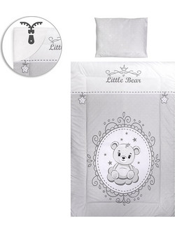 Lorelli Little Bear Σετ Κούνιας Grey 5τμχ [10420065903