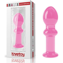 Lovetoy 4.5" Glass Romance Πρωκτική Σφήνα 11.5cm Ροζ