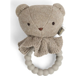 Smallstuff Bear Nature Κουδουνίστρα Κρίκος για Νεογέννητα