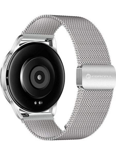 Forcell F-Design FS11 Λουράκι Μεταλλικό Silver (Universal 22mm)
