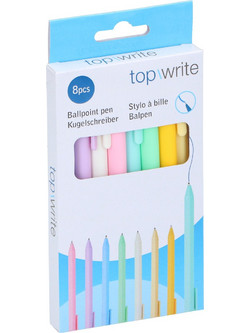 ArteLibre Top White Σετ Στυλό Διαρκείας Πολύχρωμο 8τμχ 06451632
