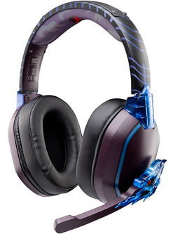 Lexip Madara Destruction Naruto Shippuden Ασύρματο Gaming Headset Over Ear Purple Blue