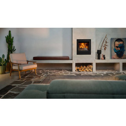 Barbas Bellfires Cuatro 7 75-60 Ενεργειακό Τζάκι Κασέτα Αερόθερμο Ξύλου Ίσιο 14kW