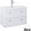 Roca Σετ Έπιπλο Mπάνιου με Νιπτήρα Kwadro Plus 80 Gloss White A852476806
