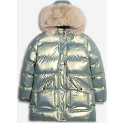Funky Παιδικό Μπουφάν Χειμωνιάτικο Puffer Αντιανεμικό Πράσινο Mint Ασημί 226-518110-1