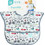 Bumkins SuperBib Urban Bird Αδιάβροχη Σαλιάρα Ποδιά Υφασμάτινη με Αυτοκόλλητο Τσέπη & Μανίκια 12m+ Λευκή Γκρι