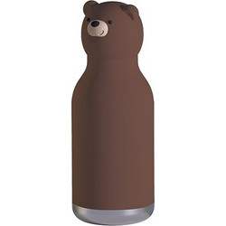 Asobu Bestie Bear Παιδικό Παγούρι Θερμός Ανοξείδωτο BPA Free Καφέ 460ml