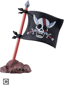 Banpresto One Piece WCF Pirate Flag of the Red Hair Pirates 7cm