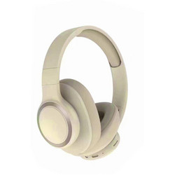 Leewello LW-85 Ασύρματα Bluetooth Ακουστικά Over Ear Μπεζ