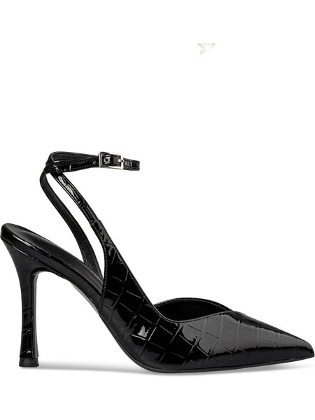 Envie Shoes Γόβες Λουστρίνι με Λεπτό Ψηλό Τακούνι & Λουράκι Μαύρες E02-22080-34