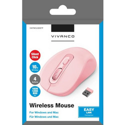 Vivanco VNITMOUSEBT Ασύρματο Ποντίκι Pink