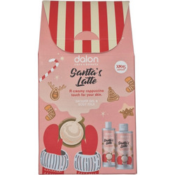 Dalon Care & Beauty Santa's Latte Shower Gel 300ml & Body Milk 200ml