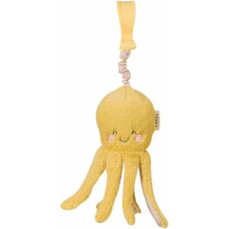 Saro Octopus Ώχρα Υφασμάτινη Κουδουνίστρα για Νεογέννητα 21732