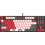 A4Tech Bloody S87 Μηχανικό Gaming Πληκτρολόγιο TenKeyLess με BLMS Red Plus Διακόπτες RGB White Red