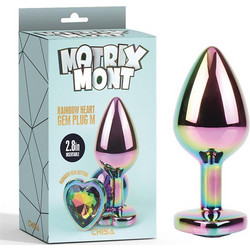 Chisa Novelties Matrix Mont Heart Rainbow Medium Πρωκτική Σφήνα 8.2cm