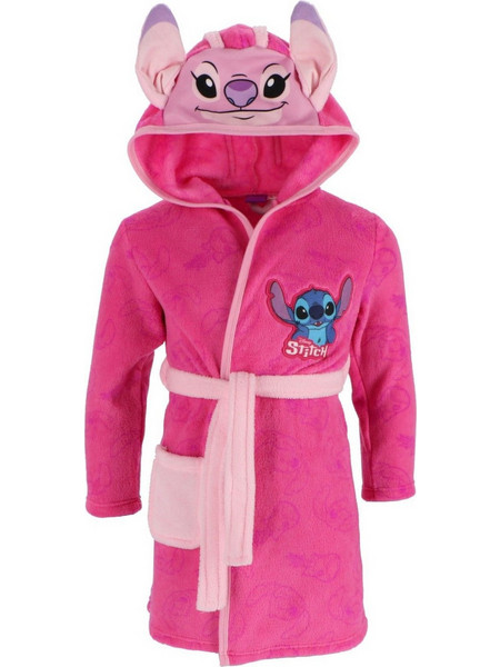 Disney Lilo & Stitch Παιδική Ρόμπα Fleece Χειμωνιάτικη Φούξια LILLO-STITCH