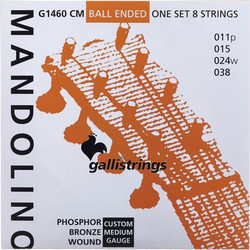 Galli G1460 CM Σετ 8 Χορδές Μαντολίνου Phosphor Bronze 11-38" Medium Tension