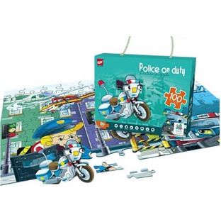 Παιδικό Puzzle Tradesor Police 100 Κομμάτια