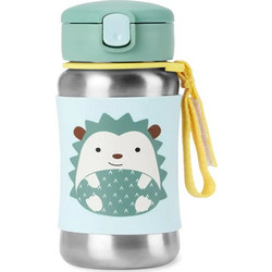 Skip Hop Zoo Spark Hedgehog Παιδικό Παγούρι Ανοξείδωτο BPA Free με Καλαμάκι Πράσινο Mint 350ml