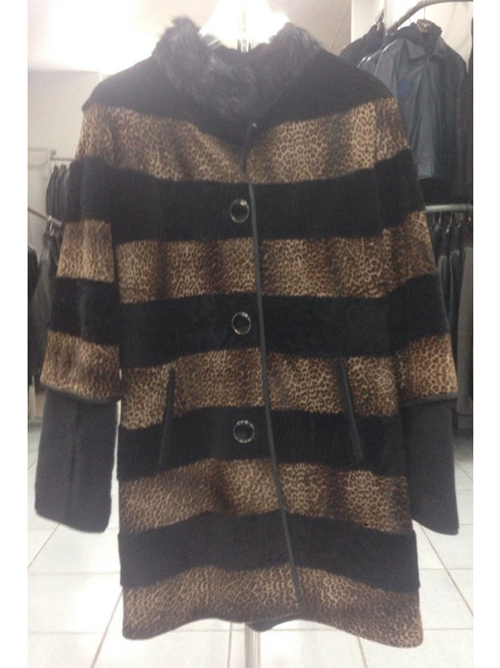 Leather 100 Γυναικεία Γούνα Μαύρη Καφέ 05-W-PONY-E