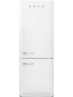 Smeg 50’s Style FAB38RWH6 Retro Ψυγειοκαταψύκτης 481lt Full No Frost Υ205xΠ70.6xΒ77.1cm Λευκός