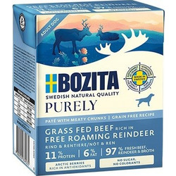 Bozita Purely Pate Grain Free with Grass Fed Beef & Free Roaming Reindeer 370gr