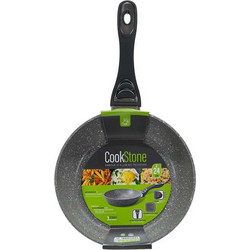 Gusto Casa Cookstone Τηγάνι Ανοξείδωτο Αντικολλητικό Επίστρωση Πέτρας 24cm COOKSTONE652404