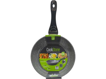 Gusto Casa Cookstone Τηγάνι Ανοξείδωτο Αντικολλητικό Επίστρωση Πέτρας 24cm COOKSTONE652404