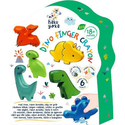 Haku Yoka Dino Finger Κηρομπογιές Σετ 6τμχ