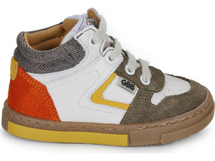 GBB Παιδικά Sneakers Μποτάκια Λευκά Χακί AM657-45