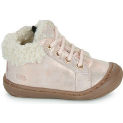 GBB Aboco Παιδικά Μποτάκια Ροζ Suede με Φερμουάρ & Γούνα AM607-17