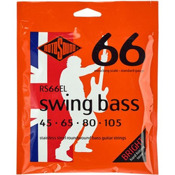 Rotosound RS66EL Swing Σετ 4 Χορδές Ηλεκτρικού Μπάσου Stainless Steel 45-105" Normal Tension