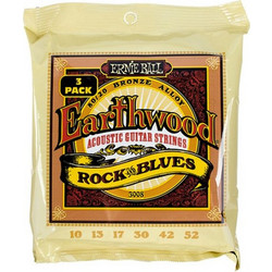 Ernie Ball Earthwood 3008 3-Pack Σετ 6 Χορδές Ακουστικής Κιθάρας 10-52"