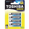 Toshiba Alkaline AA 4τμχ