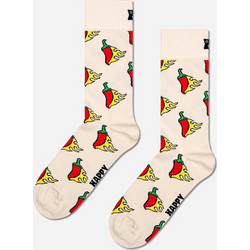 Happy Socks Hot Chili Ανδρικές Κάλτσες Ψηλές με Σχέδια Μπεζ P001867-0338