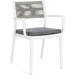 Kare Design Alvin Καρέκλα Κήπου Πολυπροπυλενίου Λευκή 0650007