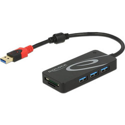 DeLOCK 62899 USB Hub 3.0 USB-A με 5 Θύρες USB-A / Card Reader & Εξωτερική Παροχή Ρεύματος