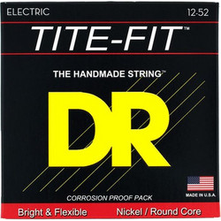 DR Strings Tite-Fit JZ-12 Σετ 6 Χορδές Ηλεκτρικής Κιθάρας Nickel Plated Steel 12-52"