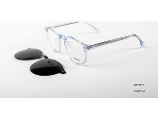 Empire G5286 C2 Ανδρικός Σκελετός Γυαλιών Οράσεως με Clip-On Κοκάλινος Διαφανής