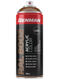 Benman RAL8002 Σπρέι Καφέ Gloss 400ml