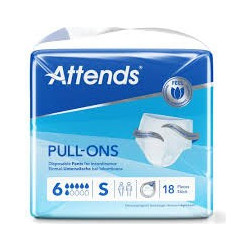 Attends Pull-Ons Small Πάνες Βρακάκι Ακράτειας 6 Σταγόνες 18τμχ