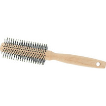 PARSA Beauty Natural Rubber Wood Βούρτσα Μαλλιών για Ίσιωμα Καφέ 19mm