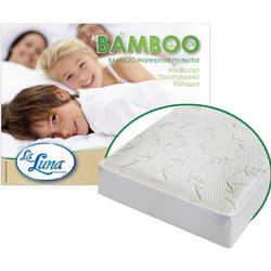 La Luna Αδιάβροχο Βρεφικό Επίστρωμα Κούνιας Bamboo Αντιβακτηριδιακό 140x70+15cm